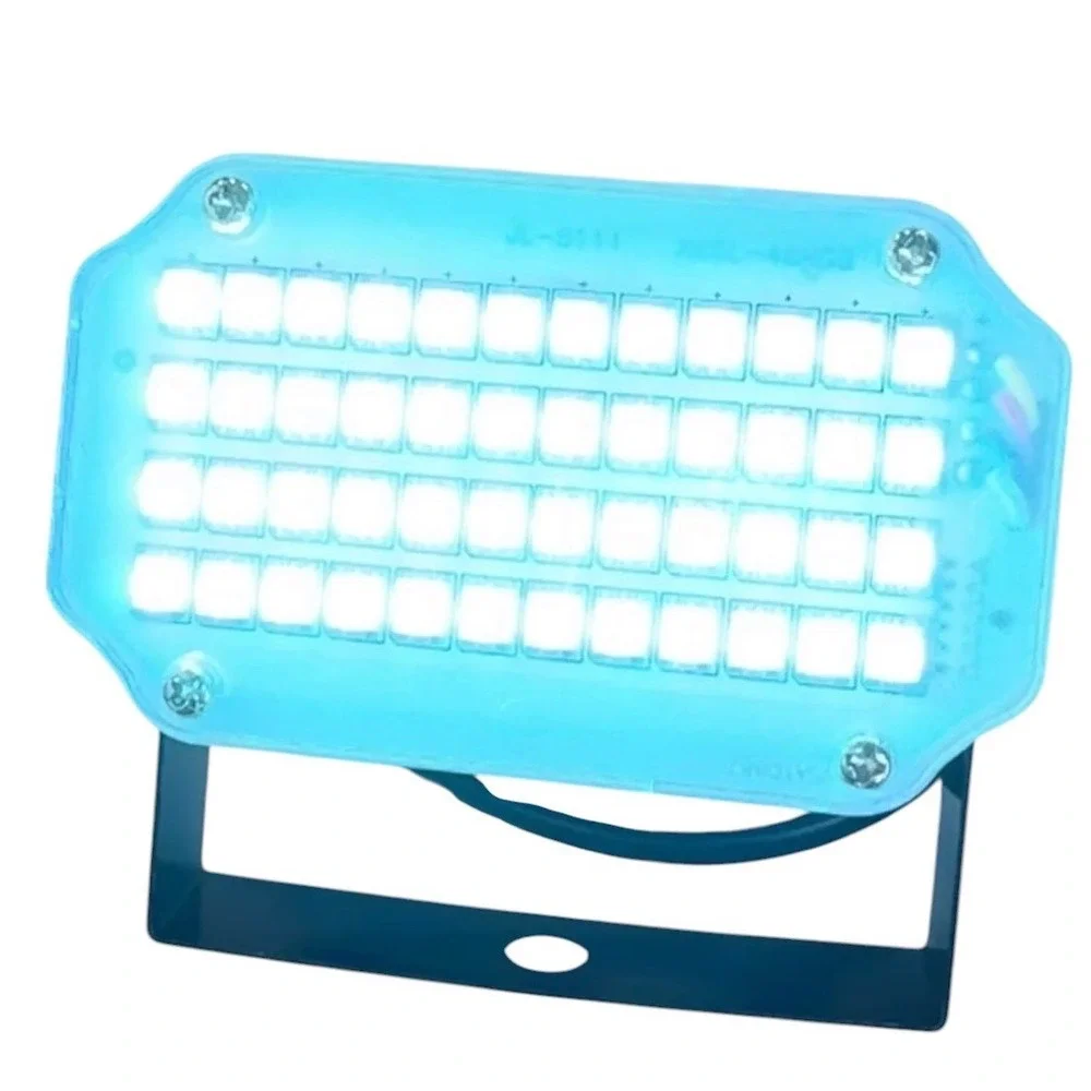 LED Strobe Light Stage Party DJ Black 48 LED Multi-Color Adjustable Speed Rave